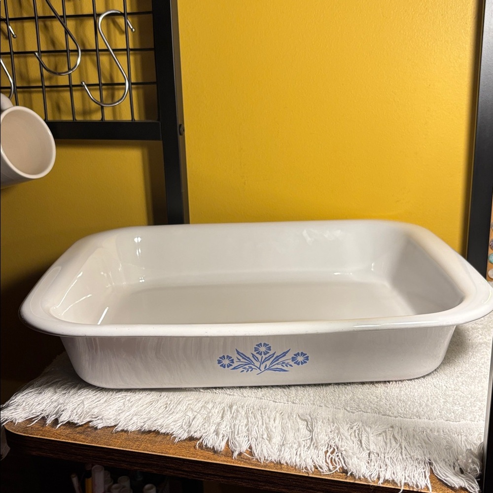 Corning ware antique open roasting pan rare